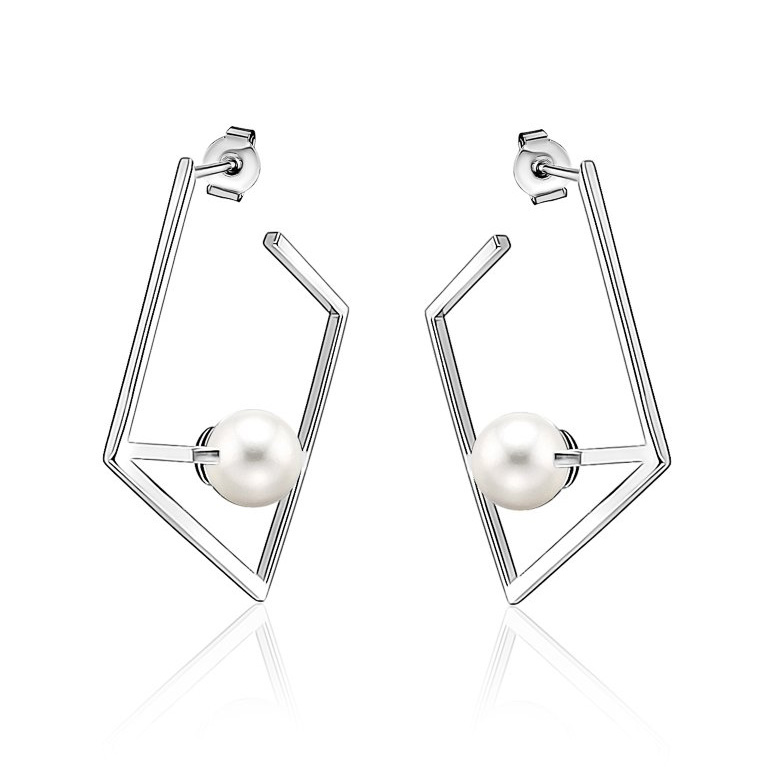 Sterling Silver Pearl Drop Earrings - Paul Randolph Jewellers