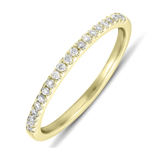 14K Yellow Gold Diamond Wedding Ring (0.14 ct.tw)