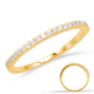 14K Yellow Gold Diamond Wedding Ring (0.16 ct.tw)